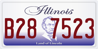 IL license plate B287523