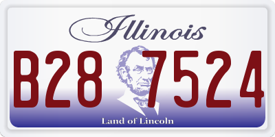 IL license plate B287524