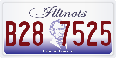 IL license plate B287525