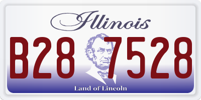 IL license plate B287528