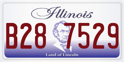 IL license plate B287529