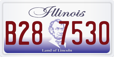 IL license plate B287530