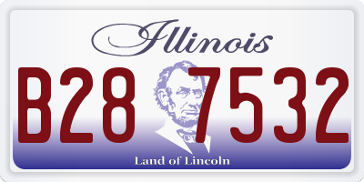 IL license plate B287532