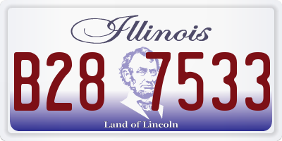 IL license plate B287533