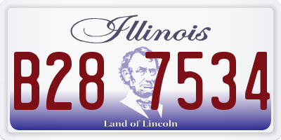 IL license plate B287534