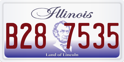 IL license plate B287535