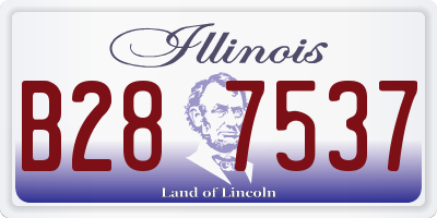 IL license plate B287537