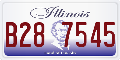 IL license plate B287545