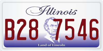 IL license plate B287546
