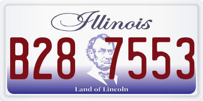 IL license plate B287553