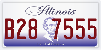 IL license plate B287555