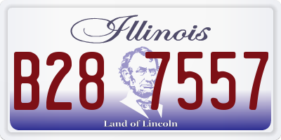 IL license plate B287557