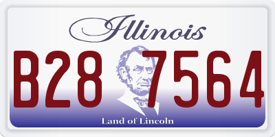 IL license plate B287564