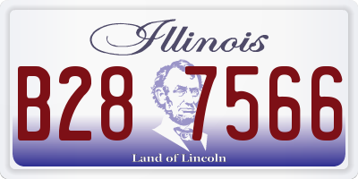 IL license plate B287566