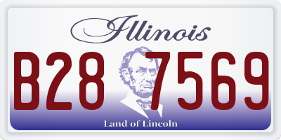 IL license plate B287569