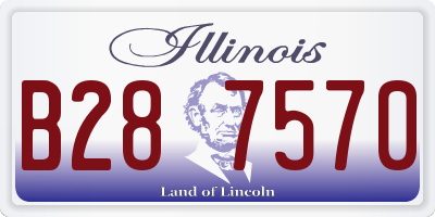IL license plate B287570