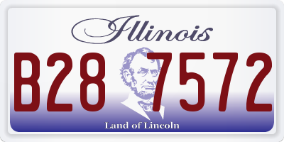IL license plate B287572
