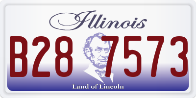 IL license plate B287573