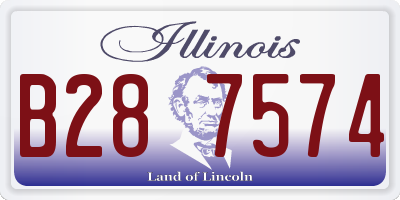 IL license plate B287574