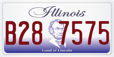 IL license plate B287575