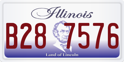 IL license plate B287576