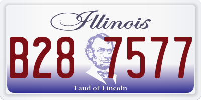 IL license plate B287577