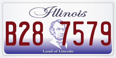 IL license plate B287579