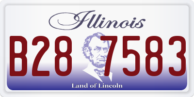 IL license plate B287583