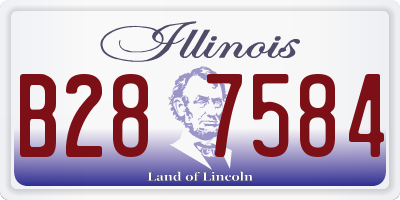 IL license plate B287584