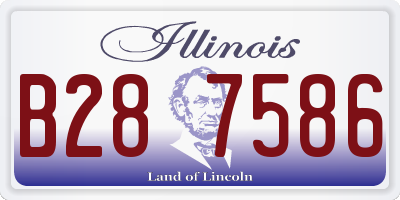 IL license plate B287586