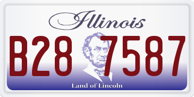 IL license plate B287587