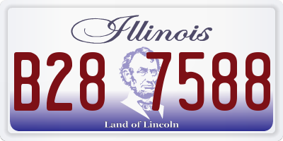 IL license plate B287588