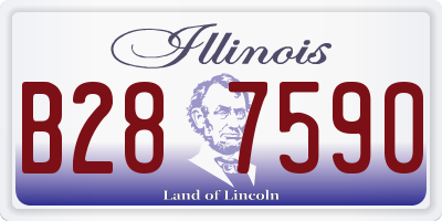 IL license plate B287590