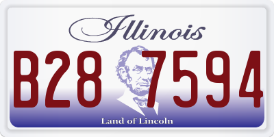IL license plate B287594