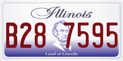 IL license plate B287595