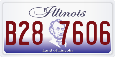 IL license plate B287606