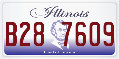 IL license plate B287609