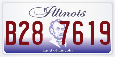 IL license plate B287619