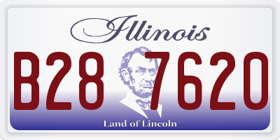 IL license plate B287620