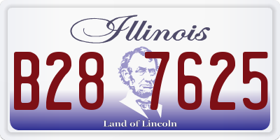 IL license plate B287625