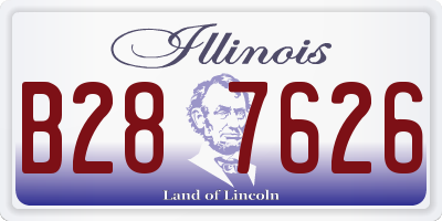 IL license plate B287626