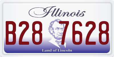 IL license plate B287628