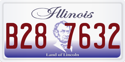 IL license plate B287632