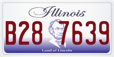IL license plate B287639