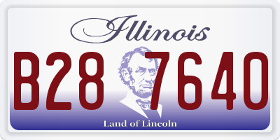 IL license plate B287640