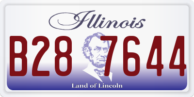 IL license plate B287644