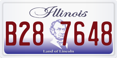 IL license plate B287648