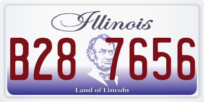 IL license plate B287656