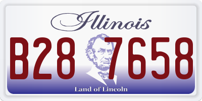 IL license plate B287658