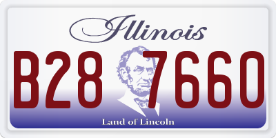 IL license plate B287660